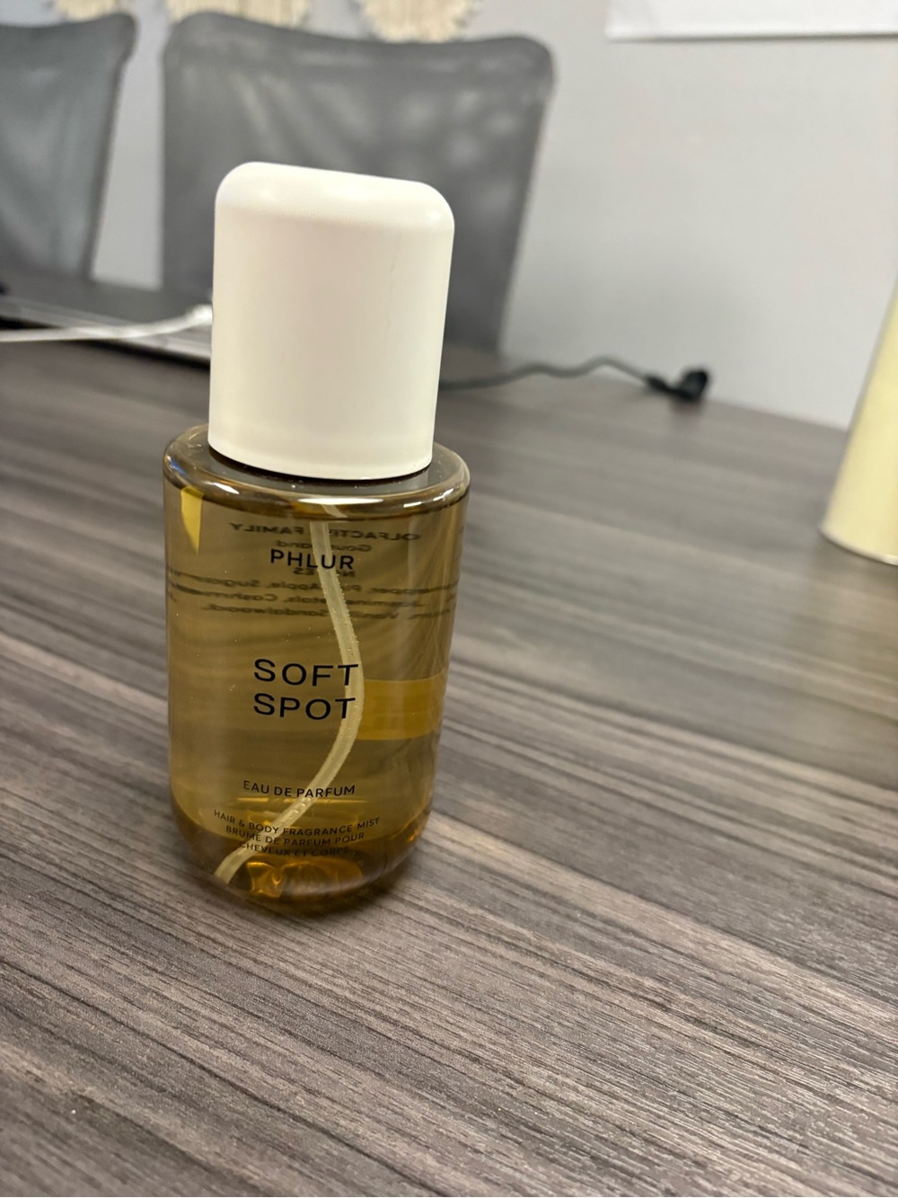 PHLUR Soft Spot Body Mist Spray - Amber (Yellow)